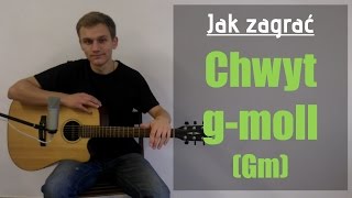 Jak zagrać Chwyt Gitarowy gmoll Akord Gm na gitarze  JakZagracpl [upl. by Ahsal498]