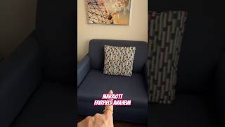 Marriott Fairfield Anaheim Room Tour of 2 Queen Beds Pull Out Sofa [upl. by Schroth]