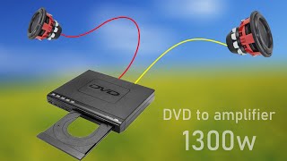 How to turn a DVD player into a amplifier  no IC  simple circuit [upl. by Shanna]