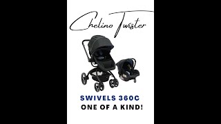 Chelino Twister Travel System  lightweight compact amp swivels 360C [upl. by Einuj]