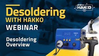 quotEye On Hakkoquot presents quotDesoldering with HAKKOquot — Video by American Hakko [upl. by Kcaz88]