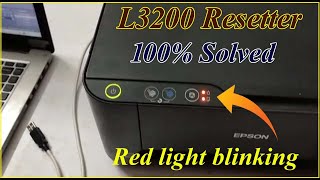 Epson L3200 Red Light Blinking Solution 100 Fix within 2 min [upl. by Eehc]