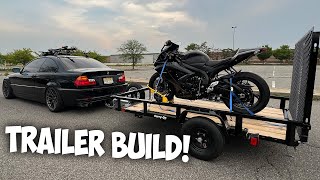 My DIY Motorcycle Trailer Build 8x5 Utility Trailer Build 2024 [upl. by Anirdnaxela]