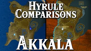 How Akkala Has Changed  HYRULE COMPARISONS Botw VS TotK [upl. by Raymonds]