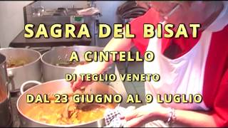 CINTELLO DI TEGLIO VENETO  AL VIA LA SAGRA DEL BISAT [upl. by Reagan]