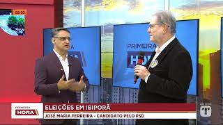 030924 José Maria fala sobre propostas em caso de reeleição à prefeitura de Ibiporã  LONDRINA [upl. by Esened]