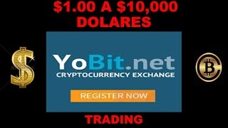 YOBITYOBITNET TUTORIAL  EXPLICACION  REGISTRO  EN ESPAÑOL COMPRA Y VENTA DE CRIPTOMONEDAS [upl. by Einama]