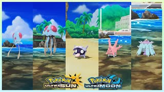 Pokemon UltraSun amp UltraMoon  TentacoolTentacruelShellderCorsola amp Mareanie Locations [upl. by Hpejsoj]