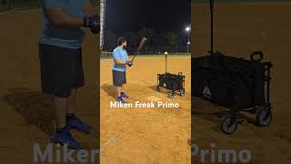 Miken Freak Primo Maxload USSSA Slowpitch Softball  BP [upl. by Nomzaj]