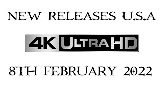 4K UHD Releases 8TH FEBRUARY 2022  USA [upl. by Cad]