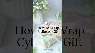 How to wrap Cylinder Gift Part 2 Christmas Gift Ideas [upl. by Seto6]