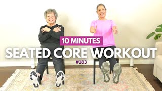 Seated Core Workout for Seniors Beginners [upl. by Leirbma]