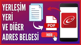 EDevletten Yerleşim Yeri ve Diğer Adres Belgesi Nasıl Alınır  İkametgah Belgesi [upl. by Benioff]