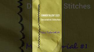 Singer Talent 3321 Tutorial  how to do scalloped edge sewingmachinetutorial [upl. by Acyssej896]