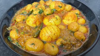 Dahi Aloo With Egg Recipe  Tasty And Easy Recipe  E14 Home Cookbook [upl. by Irena]