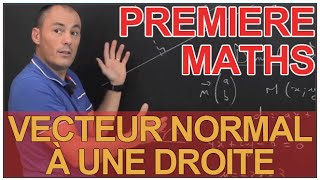 Vecteur normal à une droite  Maths 1ère  Les Bons Profs [upl. by Mina]