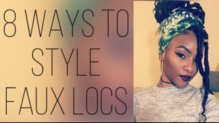 8 Quick amp Easy Ways to Style Faux Locs [upl. by Slayton56]