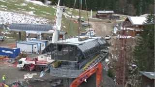 Morzine reportage Montage télésiège des Troncs [upl. by Baumann2]