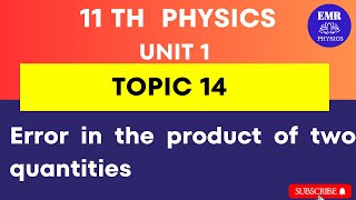 11th physics  Error in the Product of two quantities [upl. by Latisha385]