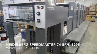 Heidelberg Speedmaster SM 745PH year 1995 [upl. by Akli]