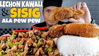 LECHON KAWALI  SPICY CRISPY SISIG ALA PEW PEW  PUTOK BATOK  MUKBANG PHILIPPINES bobbyrocky642 [upl. by Gathers]