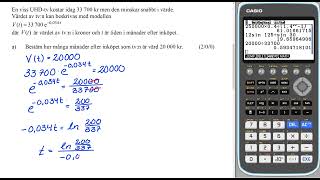 Nationellt prov VT 2016 3b Uppgift 20 a Algebraisk lösning [upl. by Broeder]