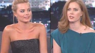 Amy Adams2014 01 07Jimmy KimmelMargot Robbie Xolie Morra And the Strange KindTiojano64 [upl. by Yorel]