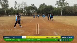 Live Cricket Match  MALPURI INDIANSQ vs SUPER GIANTS AKOLAQ  02Dec24 0730 AM 14 overs  GBB [upl. by Halludba]