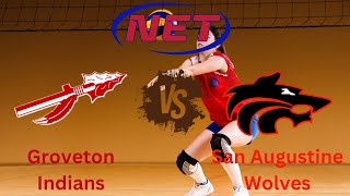 HS Volleyball Groveton vs San Augustine [upl. by Nytsrik]