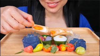 THAI DESSERT BEFORE DINNER ASMR EATING SOUNDS NO TALKING  SASASMR [upl. by Carolynn]