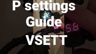 VSETT P settings guide VSETT 891011 [upl. by Karie462]