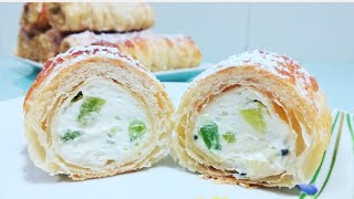 RULOURI CU CREMA SI KIWI  ROLLOS RELLENOS DE CREMA Y KIWI  BUCATARESTE CU RODICA [upl. by Aliahkim732]