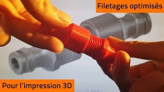 Créer des filetages pour limpression 3D  Fusion 360 [upl. by Durham]