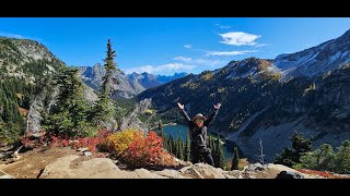 Golden Larches Hike  Heather—Maple Pass Loop North Cascades National Park WA [upl. by Chery30]