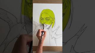 Lime or Chartreuse painting drawing art artdrawing artist artpainting [upl. by Fiore]