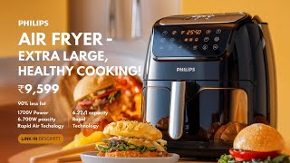 PHILIPS Air Fryer NA23100  62L Capacity 1700W Power Rapid Air Technology  Full Review views [upl. by Kafka]