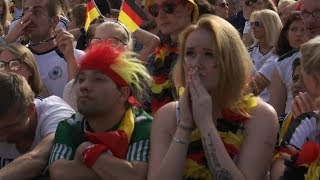 Fans in Berlin react to Germany crashing out of the World Cup at the group stage  ITV News [upl. by Jelsma423]