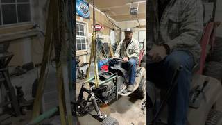 Engine swap mower project diy welding fabrication [upl. by Stoneman]