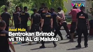 Maluku Membara Pasukan Brimob vs TNI AL Saling Serang [upl. by Bianka280]