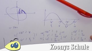 Gradmaß vs Bogenmaß  Zusammenhang Formel und die Logik dahinter trigonometrische Funktionen [upl. by Drofla]