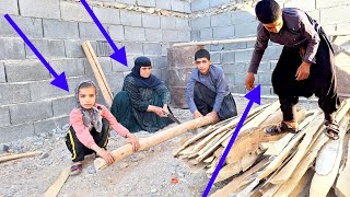 Shajaat Hossein Grandmother and her grandchildren trying to build a roofquot [upl. by Ggerk911]