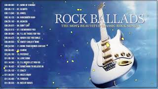 Best Rock Ballads 70s 80s 90s  The Greatest Rock Ballads Of All Time [upl. by Wilkey]