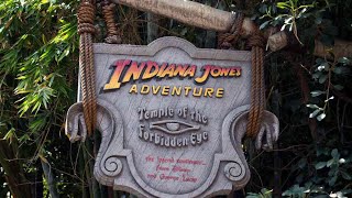 indiana jones ride at disney  Indiana Jones Adventure at Disneyland  Ride Indianinamerica [upl. by Arndt]