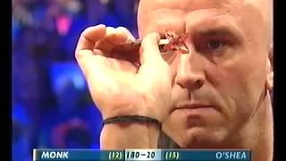 OShea vs Monk Darts BDO World Championship 2003 Round 2 OShea vs Monk [upl. by Alikat]