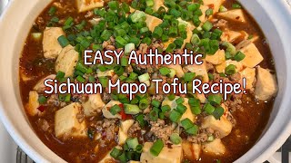 EASY Authentic Sichuan Mapo Tofu Recipe  DELICIOUS [upl. by Philemon]