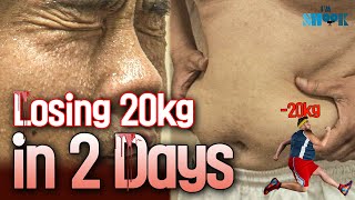 Real Situation 20kg Weight Loss Challenge in Two Days [upl. by Gnauq689]