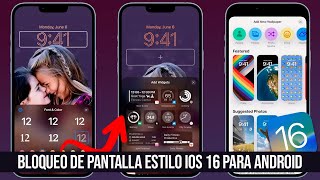 Pantalla de Bloqueo de iPhone en Android Estilo iOS 16 Activalo Ya⭐ [upl. by Shaffer894]