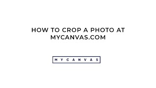 Crop a Photo in the Family History Project Editor  MyCanvas [upl. by Ahar]