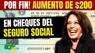 ¡POR FIN AUMENTO DE 200 EN CHEQUES DEL SEGURO SOCIAL [upl. by Egor]