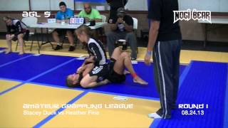 AGL 5 • Stacey Duck vs Heather Fine • Amateur Grappling League® Womens NoGi [upl. by Halimak719]